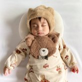 mocmof(モクモフ) ぬいぐるみスタイ | 出産祝い ベビー 赤ちゃん 男の子 女の子 おしゃれ かわいい ナチュラル 大人可愛い シンプル ギフト プレゼント 出産祝い お祝い 誕生日プレゼント バースデー 誕生日 モクモフ くま クマ タオル よだれかけ ビブ ウサギ クマ