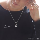 ハワイアンジュエリー ネックレス フィッシュフック モアナ ペアネックレス 2本セット 刻印 無料 誕生石入れ可 Ｓサイズ シルバー925 大人 友達 シンプル 長さ選べる カップル 夫婦 プレゼント ハロウィン 【品番：CG-SP2631P】