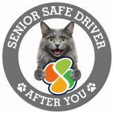 カーサイン 高齢者マーク SENIOR SAFE DRIVER ネベロング マグネット 強力 直径13cm 肉球 日本製 車 ステッカー