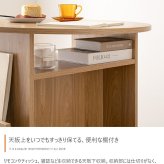 ダイニング家具 ダイニングテーブル ラウンド 丸形 円形 食卓 机 デスク 収納 棚付き コンパクト 省スペース カフェテーブル 丸型 ブックラック マガジンラック 幅72 本 PC 雑誌 来客 食事 作業台 リビング 一人暮らし 1人掛け 2人