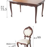 テーブル 4人 ダイニング チェア 楕円 伸縮 伸長式 5点セット BR アンティーク調 ロココ調 姫系 猫脚 ヨーロピアン 輸入家具 オシャレ クラシック かわいい 北欧 新生活