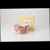 赤津焼　赤椿　抹茶碗 陶器 瀬戸焼 やきものの里から、暮らしを贈ります。　ギフト 食器 セット テーブルウェア