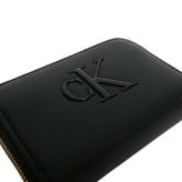 カルバンクライン CALVIN KLEIN BOLD CK MEDIUM ZIP AROUND WALLET 二つ折り財布 二折財布 lv04f1154g-ub1 メンズ BLACK