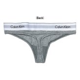 カルバンクライン Calvin Klein(CK) ブラ&ショーツ Tバック セット ロゴ 無地 ノンワイヤー アンダーウェア インナー 下着 QF8493+QF8518 レディース グレー