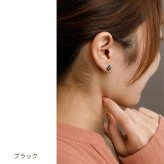 ピアス 金属アレルギー対応 花 モチーフ ハワイアンジュエリー 片耳用 1個売り サージカルステンレス 316L 大ぶり フラワー ピンク ブラック ホワイト 大人 可愛い