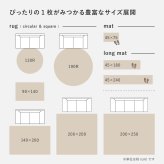 ラグ ラグマット 洗える おしゃれ シャギーラグ シャギーマット 小さい 小さめ マット 低ホルムアルデヒド ホットカーペット対応 床暖房対応 ボリューム感 滑りにくい 前 リビング 長方形 敷物 シンプル 約45×75cm 4~5色の色糸を織り交ぜた