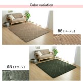 ラグ 滑りにくい 防音 ボリューム 厚い へたりにくい コーデユロイ 無地 約185×300cm 約4畳 床暖房 ホットカーペット対応 こたつ敷布団 ベージュ 約185×240cm ポリエステル ウレタン フランネル 敷きふとん しき布団 しきふとん