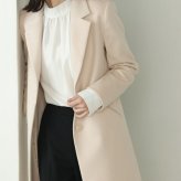 チェスターコート レディース ロング コート アウター カシミヤ ブレンド ウール 入学式 入園式 Filomo ロングコート シングル テーラード 大きいサイズ ママコーデ 30代 40代 50代 60代 卒業式 卒園式 ギフト プレゼント 6F (08000067r)