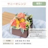<季節のお花おまかせ>フラワーギフトボックスアレンジメント　リボン付き　 そのまま飾れる 生花 花市場から直送  父の日 お祝い お誕生日 結婚祝い フラワーボックス バラ カーネーション かわいい おしゃれ 女性 ギフト プレゼント 即日発送 手提げ付き  メッセージカード無料