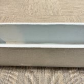 植木鉢 おしゃれ 大型 幅80cm 高さ18.5cm 鉢カバー KONTON コントン リオ スリムロー 長方形 横長 四角 ファイバーセメント セメント 屋外 室内 高級 北欧 モダン ナチュラル 観葉植物用 サボテン 多肉植物 特大 玄関 プランター グレー
