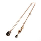 スワロフスキー swarovski ネックレス Swan 5678046 スワン ペンダント アクセサリー レディース ブラック+ローズゴールド 海外正規品