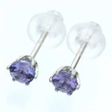 プラチナ 0.2ct タンザナイト ピアス 宝石 誕生石 12月 希少石 高貴 輝き シンプル スタッドピアス レディース アクセサリー ギフト プレゼント 記念日