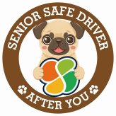 カーサイン 高齢者マーク SENIOR SAFE DRIVER パグ ステッカー シール 直径13cm 肉球 日本製 車