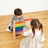 知育玩具 木製そろばん レインボーアバカス 10段のカラフルおもちゃ 3歳 木製 男の子 女の子