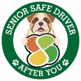 カーサイン 高齢者マーク SENIOR SAFE DRIVER ブルドッグ ステッカー シール 直径13cm 肉球 日本製 車