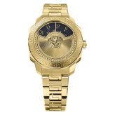 ヴェルサーチェ 腕時計 メンズ レディース ゴールド ブラック 38mm VERSACE DYLOS ディロス スイス製 ユニセックス メンズ腕時計 高級 ブランド おしゃれ プレゼント ギフト 成人 卒業 入学