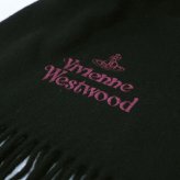 ヴィヴィアンウエストウッド VIVIENNE WESTWOOD マフラー W00Q7-N401-BLACK レディース メンズ BLACK ブラック
