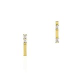 【無料ラッピング】  ヨンドシー 4℃ K10イエローゴールド ピアス シンセティック モアサナイト ブランド 正規品 新品 ギフト プレゼント 人気 おすすめ 誕生日 記念日 クリスマス 送料無料