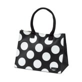 haco bag Mサイズ サイドボタン付き[ハコバッグ トートバッグ マチ広め レディース 通勤 トート 持ち手 長め バッグ 底板付き バック 鞄 かばん ハコバック hacobag カバン 大容量 軽量 軽い 自立 自立する 底板 マチ 広い]