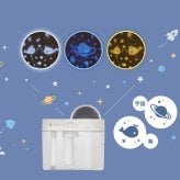 充電式プラネタリウム加湿器 超音波式加湿器 プラネタリウム 家庭用 小型 3色のLEDライトが選べる 連続運転と程よく潤う間欠運転の2つの噴霧モードを搭載  LCAHF020