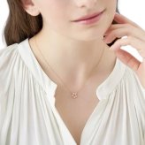 【無料ラッピング】  ヨンドシー 4℃ EAU DOUCE Spring Collection K18ピンクゴールド ネックレス ローズクォーツ ブランド 正規品 新品 ギフト プレゼント 人気 おすすめ 誕生日 記念日 クリスマス 送料無料