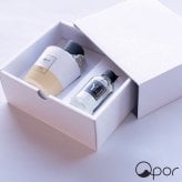 【送料無料】アロマディフューザー ギフト 九谷焼 Qpor Lサイズ (ピンク/ベージュ/グリーン) フレグランスセット (加賀紅茶/ホワイトティー) 陶器 アロマポット おしゃれ プレゼント