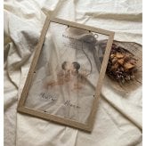 clear poster A【名入れ】【命名書】【メモリアルギフト】 記念日 ギフト プレゼント