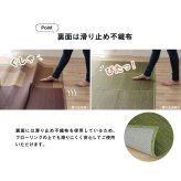 夏ラグ 夏用カーペット ラグ 小林製薬 持続性抗菌剤 KOBA-GUARD 制菌 抗菌防臭 滑り止め ウレタン 不織布 夏 い草 グラデーション 約190×250cm