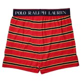 ポロラルフローレン：KNIT ボクサーショーツ (ニューカーマイン)[ボクサーパンツ/ 男性下着/ メンズインナー/人気ブランド/おすすめギフト/誕生日プレゼント/メンズファッション]