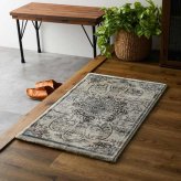 玄関 屋内 屋外 輸 入 ネカル アイボリー 約50×80cm 長方形 民族調 エスニック モダン シンプル オールシーズン 丈夫 50×80cm ノーア