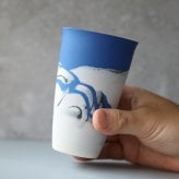 【手に馴染むうすはりグラス　セット　marble　300ml　北川和喜】　酒器 和食器 薄い ドリンクグラス 家飲み グッズ タンブラー おしゃれ ビアグラス ビール ギフト プレゼント 結婚祝い 引き出物 お祝い 内祝い 日本製 定番 人気