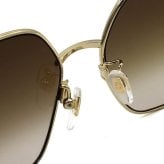 GUCCI サングラス グッチ GG1285SA-002 サングラス アジアンフィット ゴールド ブラウングラデーション メンズ レディース ユニセックス