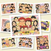 還暦 似顔絵 贈り物 ギフト 名入れ プレゼント 手描き 還暦 誕生日 記念日 60歳 お祝い 大人数 家族 両親 お父さん お母さん 下書き確認 修正無料 名入れ 一生もの サプライズ 宝物 実績多数 還暦 長寿 60歳 思い出 感謝の品 オーダーメイド 二次会 メモリアル お祝いの品 ホワイトデー 披露宴 長寿祝い 応援 結婚祝い ウェディングギフト メモリアルギフト