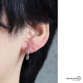 ステンレス 竹節ピアス シンプルピアス メタリック シルバー 燻し ゴシック 骨 ボーン 植物 プチプラ 片耳1点 つけっぱなしok メンズ 男性 金属アレルギー対応 イヤリング