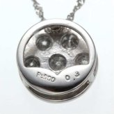 ネックレス レディース プラチナ Pt900 セブンストーン ダイヤモンド ペンダント 7石 天然ダイヤ 華奢 シンプル アクセサリー ジュエリー 上品 贈り物 プレゼント ギフト