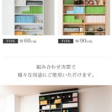 ラック 1cmピッチ 薄型 大容量 文庫本 上置き 幅60 本棚 壁面収納 突っ張り 木製 コミック 本収納 ぶんこ本 マンガ CD ブルーレイ 新生活