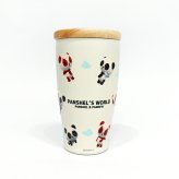 パンシェル 木蓋付き 真空二重 タンブラー 350ml カップ コップ 保温 保冷 魔法瓶 パンダ パンデビ 90年代パンシェル