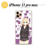 iPhone11ProMax iPhone11pro max スマホケース ソフトケース 女の子 A 紫 メンズ レディース nk-i11pm-tp1324