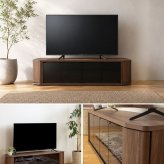 テレビ台 テレビボード ローボード 65インチ 65型 対応 幅150cm コーナー対応 キャスター付き TV台 TVボード ロータイプ ガラス扉 木製 棚 大容量 収納 おしゃれ 北欧 ブラウン 新生活