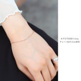 ブレスレット チェーンのみ カットあずきチェーン アズキ 小豆 14Kピンクゴールド 太さ約1.4mm 長さ 15cm～20cm 0.5cm刻みで選べる 14金 14K ハワイアンジュエリー ミリオンベル 彼女 妻 女性 レディース 誕生日 プレゼント ハロウィン 【品番：CH1020-R-B】