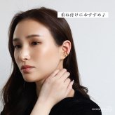 ステンレス シンプルイヤーカフ ぷっくり メタルイヤーカフ 小ぶり かわいい ゴールド 18KGP 2サイズ 片耳1点 プチプラ 耳の穴不要 痛くない レディース 女性 金属アレルギー対応フェイクピアス ノンホール イヤリング