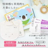 【出産祝い カタログギフト】えらんでBaby きらきらコースから2つ選べる＆今治タオル名入れミッフィースタイ・ハンカチセット　カタログ+2点セット【男の子 女の子 ビブ 1歳誕生日 赤ちゃん ママ・友達に贈りたい人気カタログギフト プレゼント よだれかけ miffy ビブ 】