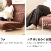 ソファベッド リクライニング ソファー ハイバック ソファ ダブル セミダブル コンパクト 折りたたみ 2人掛け おしゃれ ローソファー 脚付き リクライニングソファー 可愛い かわいい 北欧 グレー 1人暮らし フロアソファー 二人掛け 2P 背もたれ