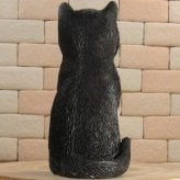 猫　置物 リアル　シンお願いキャット　４　ハチワレ　ネコ　動物オブジェ　ガーデン　オーナメント　店舗　カウンター　装飾　オブジェ　インテリア　玄関先　庭　ねこ好きさん人気ギフト　動物人気ギフト　クリスマスプレゼント　お誕生日祝い　母の日人気　父の日人気　敬老の日人気
