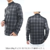 トミーヒルフィガー ゴルフ メンズ スムース裏起毛 チェック柄 長袖ハイネックシャツ TOMMY HILFIGER THMA672 2026年秋冬モデル お誕生日祝い お祝い 記念品 お父さん 父の日 彼氏 男性 30代 40代 50代 60代  還暦祝い 敬老の日 人気プレゼント プレゼント