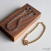 ステンレス マンテル チェーンブレスレット あずき 細身 2カラー 2サイズ レディース シンプル 華奢 上品 大人 きれいめ カジュアル ミニマル 重ね付け 手元 アクセサリー 丸型 留め具 デイリー オフィス 金属アレルギー対応