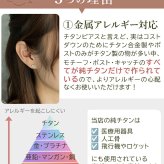 セカンドピアス 純チタン 軸太0.75mm 長さ10mm つけっぱなし 100％純チタン ピアス 花 フラワー プラス 金属アレルギー対応 返金保証 医療用 片耳 1個 耳たぶ