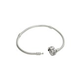 パンドラ PANDORA Moments Barrel Clasp Snake Chain Bracelet アクセサリーブレスレット 594593c00-16 レディースシルバー