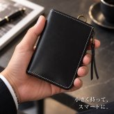 本革 コインケース 小銭入れ メンズ レディース ミニ財布 L字ファスナー 牛革 カードケース コンパクト財布 YKKファスナー 3ポケット Dカン付き 薄型 小さい財布 軽量 レザー シンプル 男女兼用 プレゼント ギフト