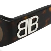 バレンシアガ BALENCIAGA サングラス アジアンフィット UVカット アイウェア フォックス BB0324SK-003 メンズ レディース ユニセックス ハバナ+ブラウン 国内正規品